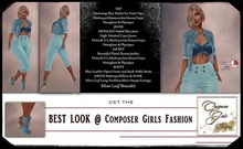 !CGF-*Danika* Faded Blue Denim Complete Jeans Outfit