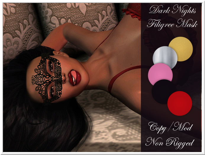 LOVE - DARK NIGHTS FILIGREE MASK PACK 