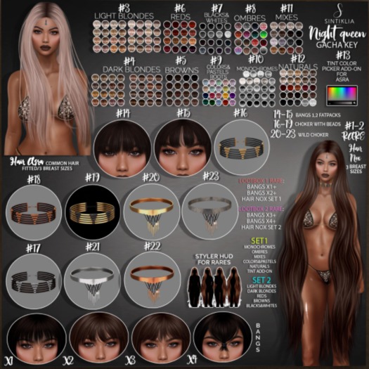 #23 Sintiklia - Night queen - Choker 2 snake