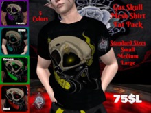 Gas Skull Mesh Shirt Fat Pack