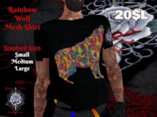 Rainbow Wolf Mesh Shirt