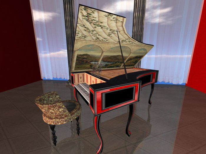 Harpsichord (includes chair)