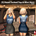 s hazel tucked top mini skirt blue ad