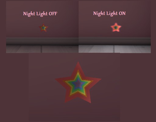 Night Light - Rainbow Star