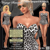 C&F Vintage Summer Swimsuit Outfit Snow Leopard - Mesh, Fitmesh & Mesh Body Sizes