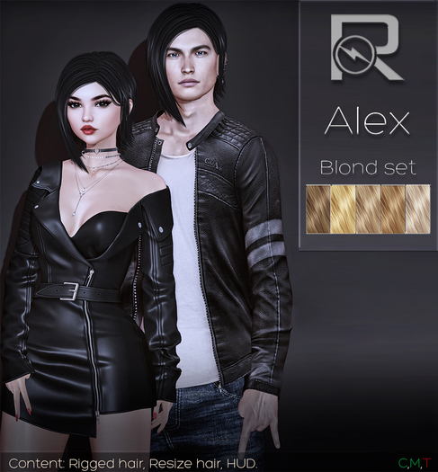 =Reflex= Alex hair-Blond set
