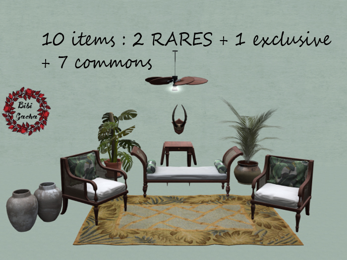Bibi Gacha*22769 - Colonial Lounge Set1-2 RARES + exclusive