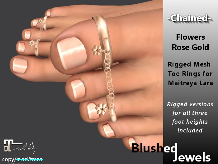 Blushed - Chained Flowers [Maitreya] - Rose Gold