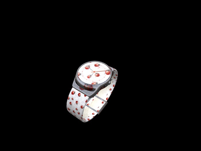 Mesh Ladybug Female Watch (resizeable)