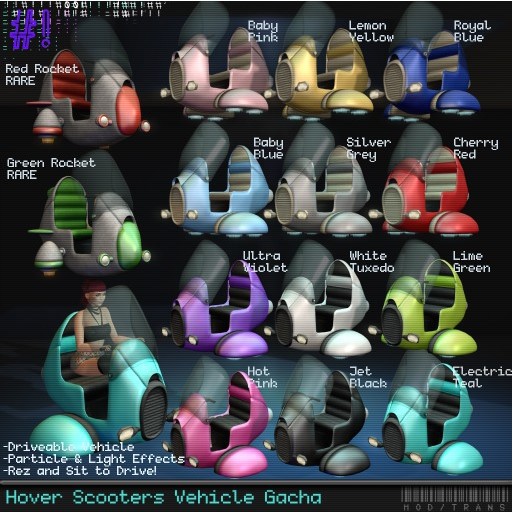 #hashbang! - Hover Scooter Gacha - White Tuxedo