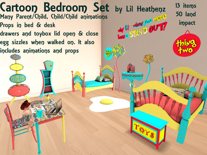 ~LH~Cartoon Bedset (Box) Add
