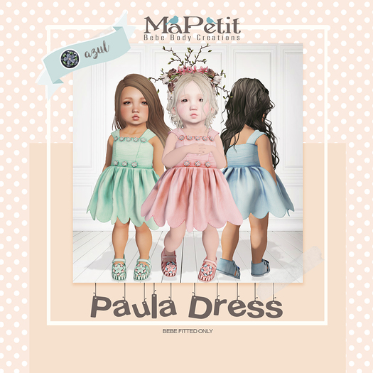 [M] Paula Dress (Fitted) - Azul