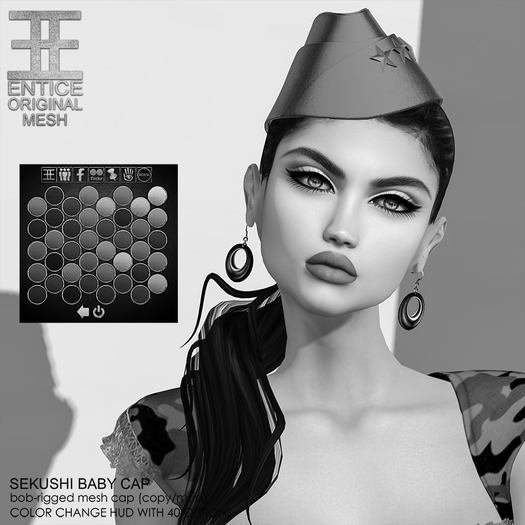 Second Life Marketplace - Entice - Sekushi Cap - DEMO