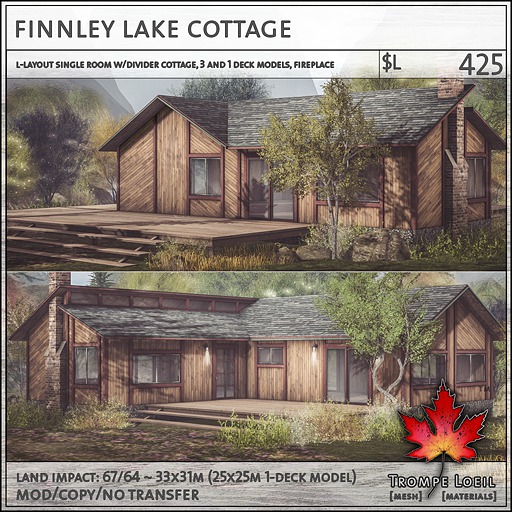 Trompe Loeil - Finnley Lake Cottage V1.1 [mesh]