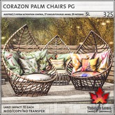 Trompe Loeil - Corazon Palm Chairs PG [mesh]