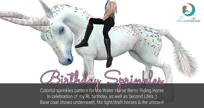 Lunistice: Birthday Sprinkles - Water Horse Pattern/Tattoo
