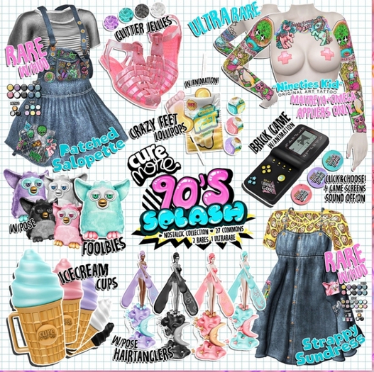 CUREMORE / 90's Splash! /Strappy Sundress/  RARE