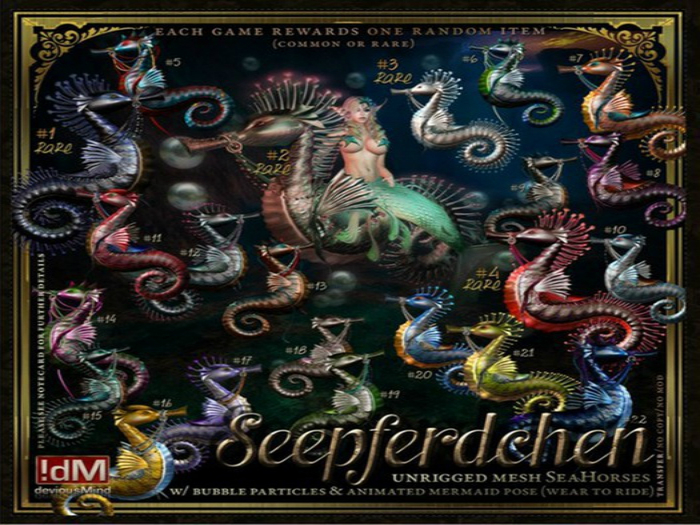 !dM Seepferdchen "Treasure Hunter" **SAND** (BOX #18)