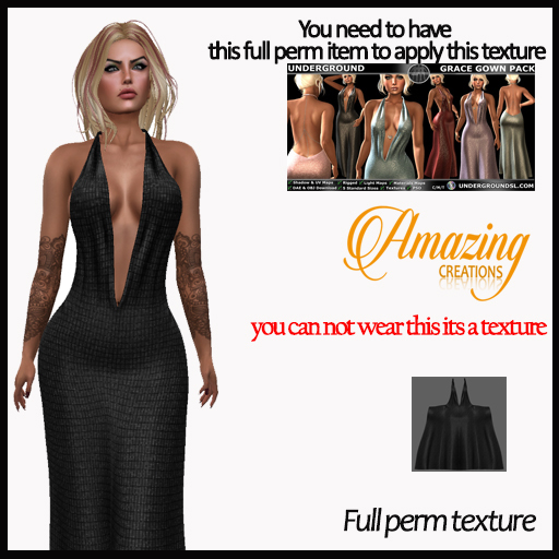 AmAzINg CrEaTiOnS Full Perm Texture- GRACE GOWN TX-2