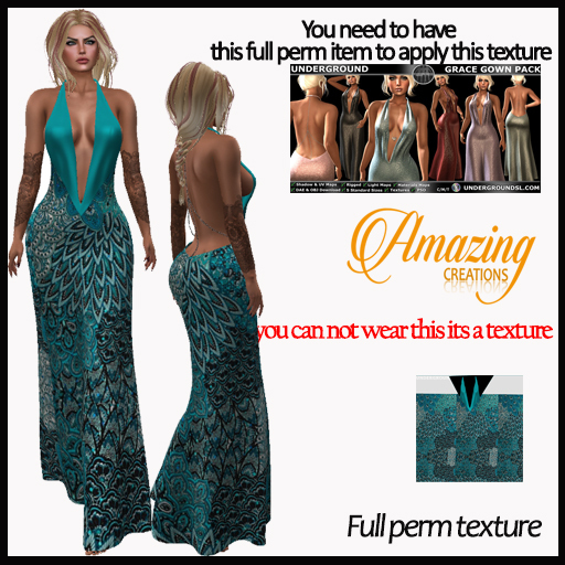 AmAzINg CrEaTiOnS Full Perm Texture- GRACE GOWN TX-7