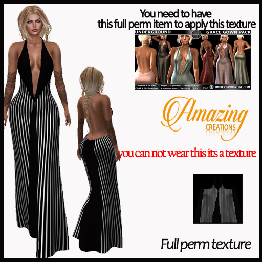 AmAzINg CrEaTiOnS Full Perm Texture- GRACE GOWN TX-10