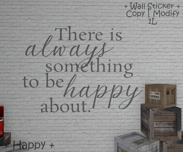 WIB - Wall Sticker - Happy