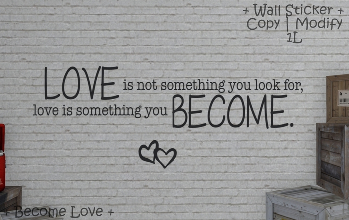 WIB - Wall Sticker - Become Love