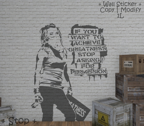 WIB - Wall Sticker - Stop