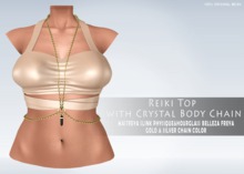 iS Reiki Top with Crystal Body Chain NUDE