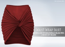 iS Waist Wrap Skirt RED