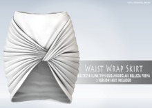 iS Waist Wrap Skirt WHITE