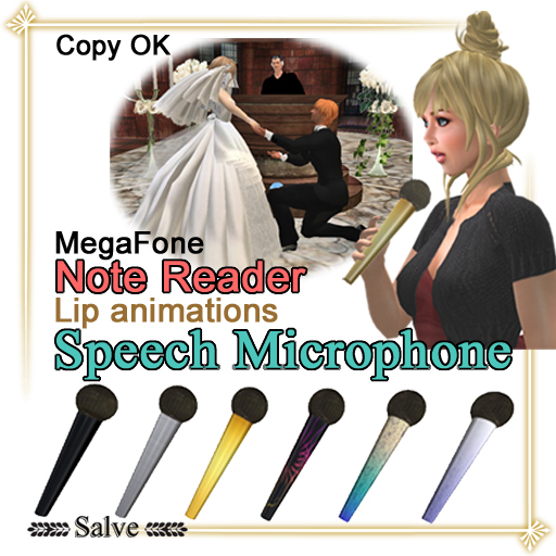  Microphone for speeches and  Mouth moves 