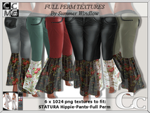 STATURA HIPPIE PANTS -PVC FLORAL X 6 - FULL PERM