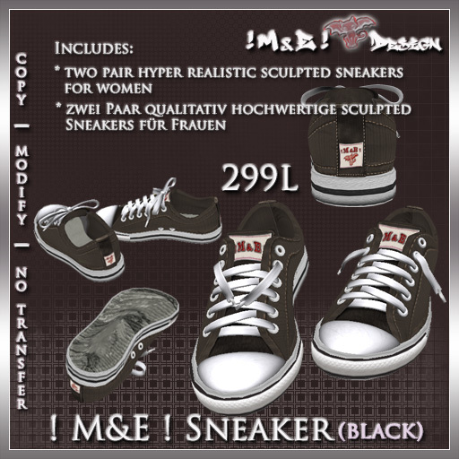 ! M&E ! Sneaker / Chucks (black)