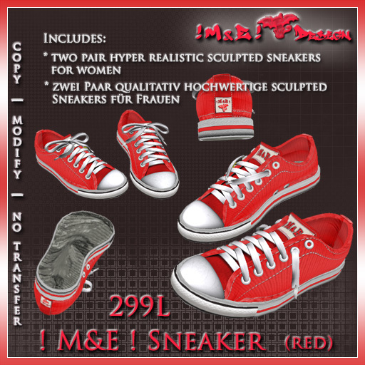 ! M&E ! Sneaker / Chucks (red)