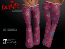 *CF*Bell Bottoms - MAITREYA Hippy Daisy Pink
