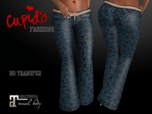 *CF*Bell Bottoms - MAITREYA Teal Blossoms