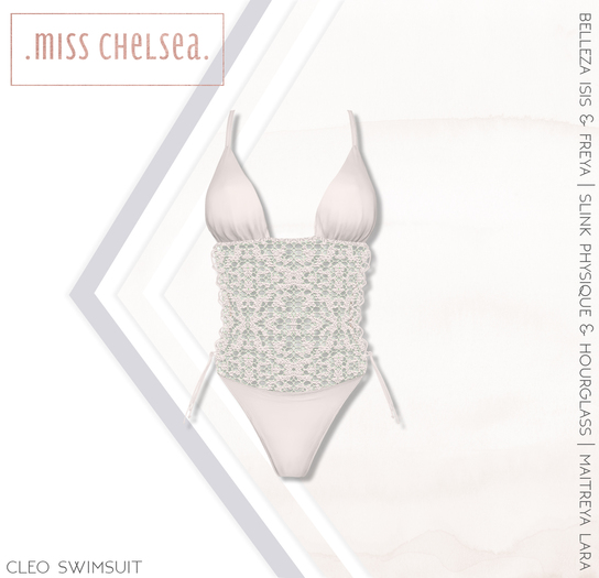 .miss chelsea. Cleo Swimsuit White