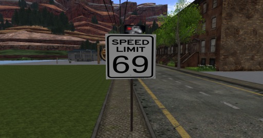 Daryls Mesh Road sign