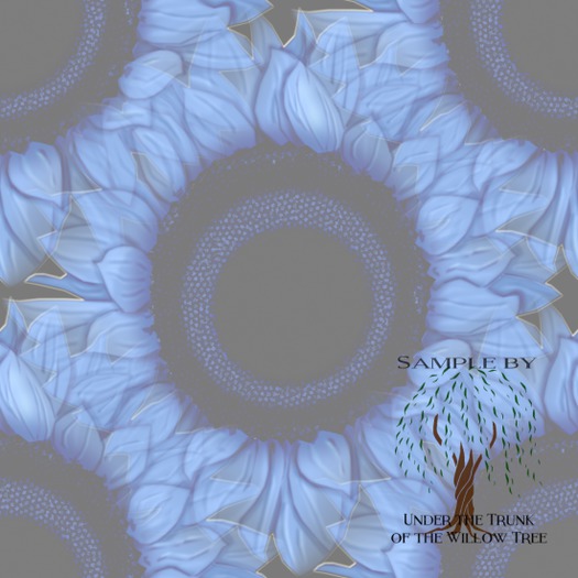 Ocean Sunflower Faded Texture