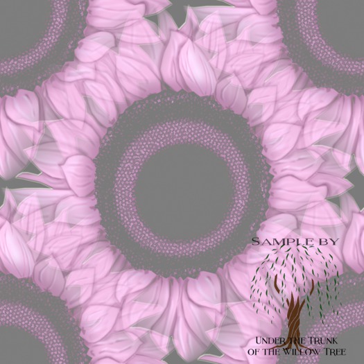 Pink Sunflower Faded Texture