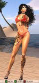 Teeny Bikini - Micro 3 - Mesh - Red