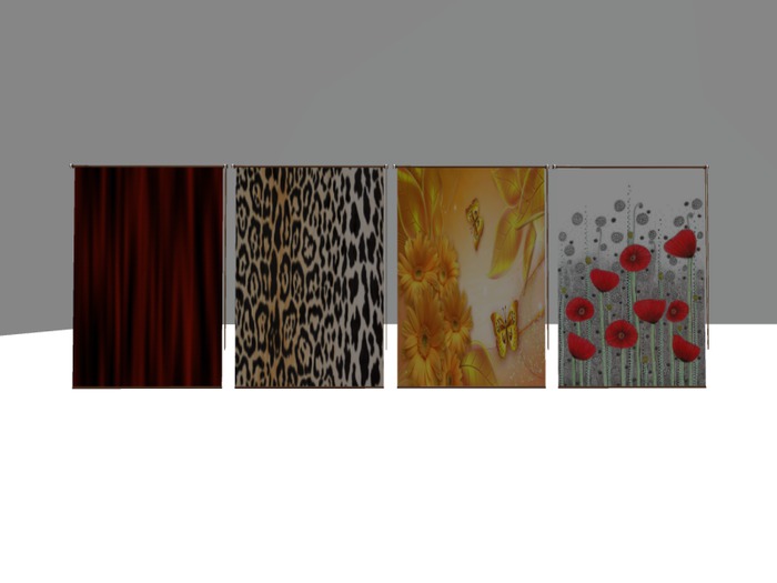 Mesh Blind 16textures,4size ratio (resizeable,colorable,modify,copy)(window blind)
