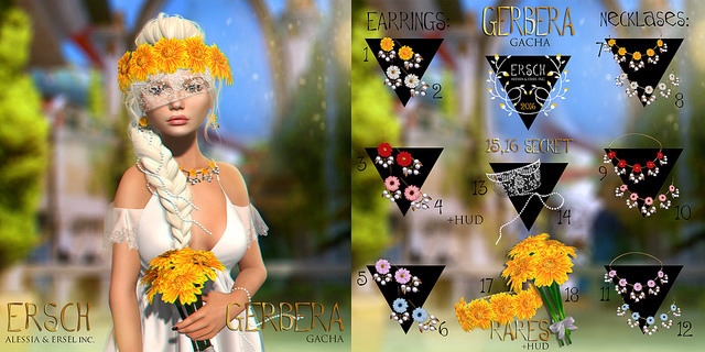 ERSCH - Gerbera GACHA Necklace 07