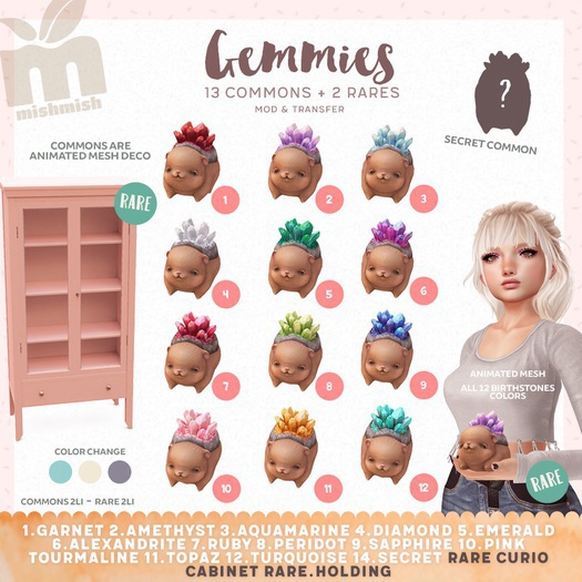 MishMish - Gemmies - Holding RARE