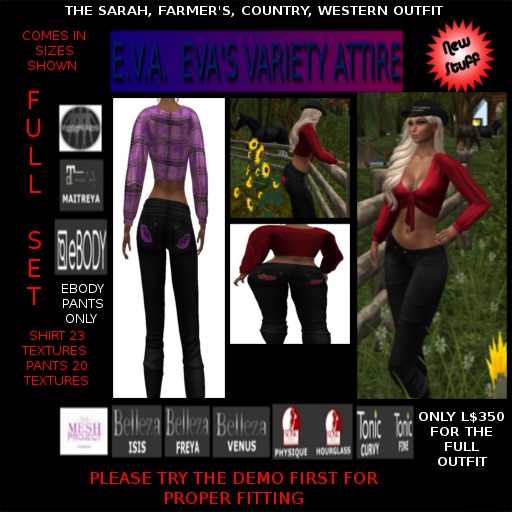 Sarah Full Outfit By E.V.A.'S