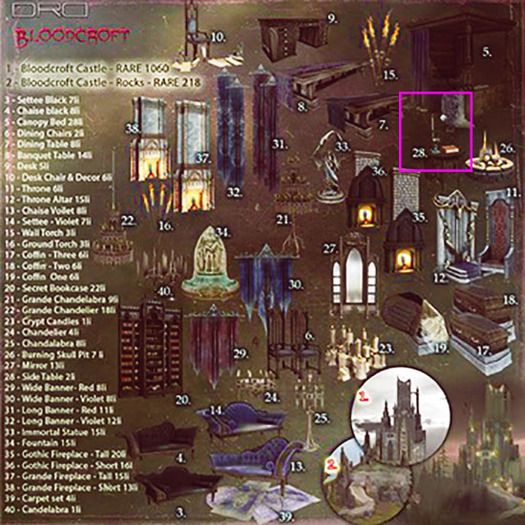 28 -DRD- Bloodcroft Castle - Side Table