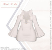 .miss chelsea. Nell Dress White CLEARANCE