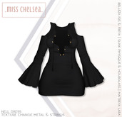 .miss chelsea. Nell Dress Black CLEARANCE