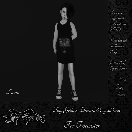 Tiny Gothics Tweenster Dress Magical Cat DEMO